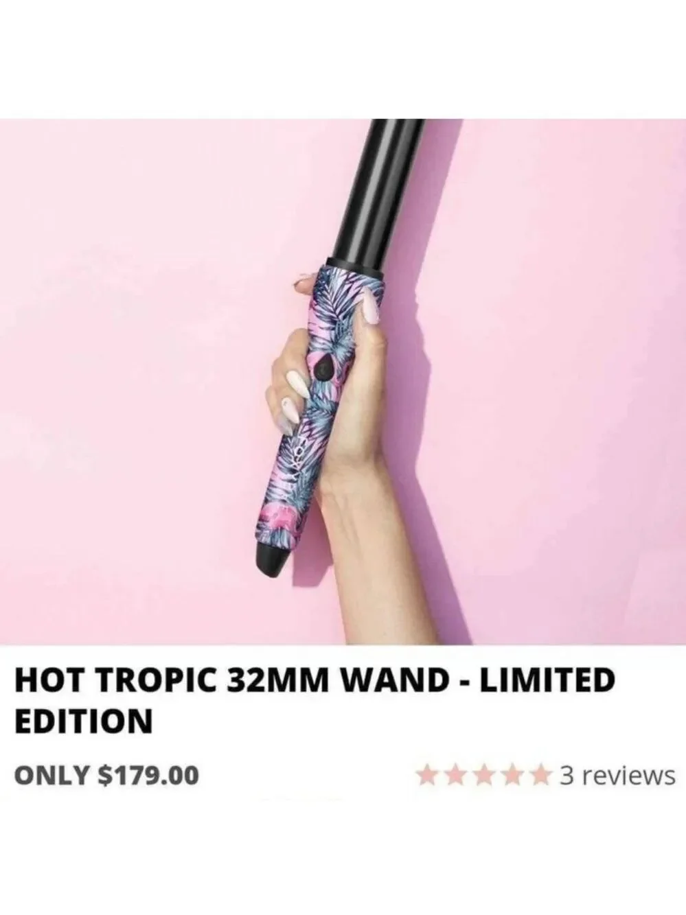 Foxybae Hot Tropic 32mm Wand - Limited Edition - FREE Heat Glove